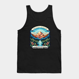 I raise my eyes to the mountains Tank Top